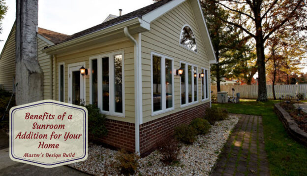 Sunroom addition on a home.