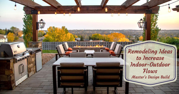 Gorgeous remodeled outdoor patio with bbq, sitting area and dining table.